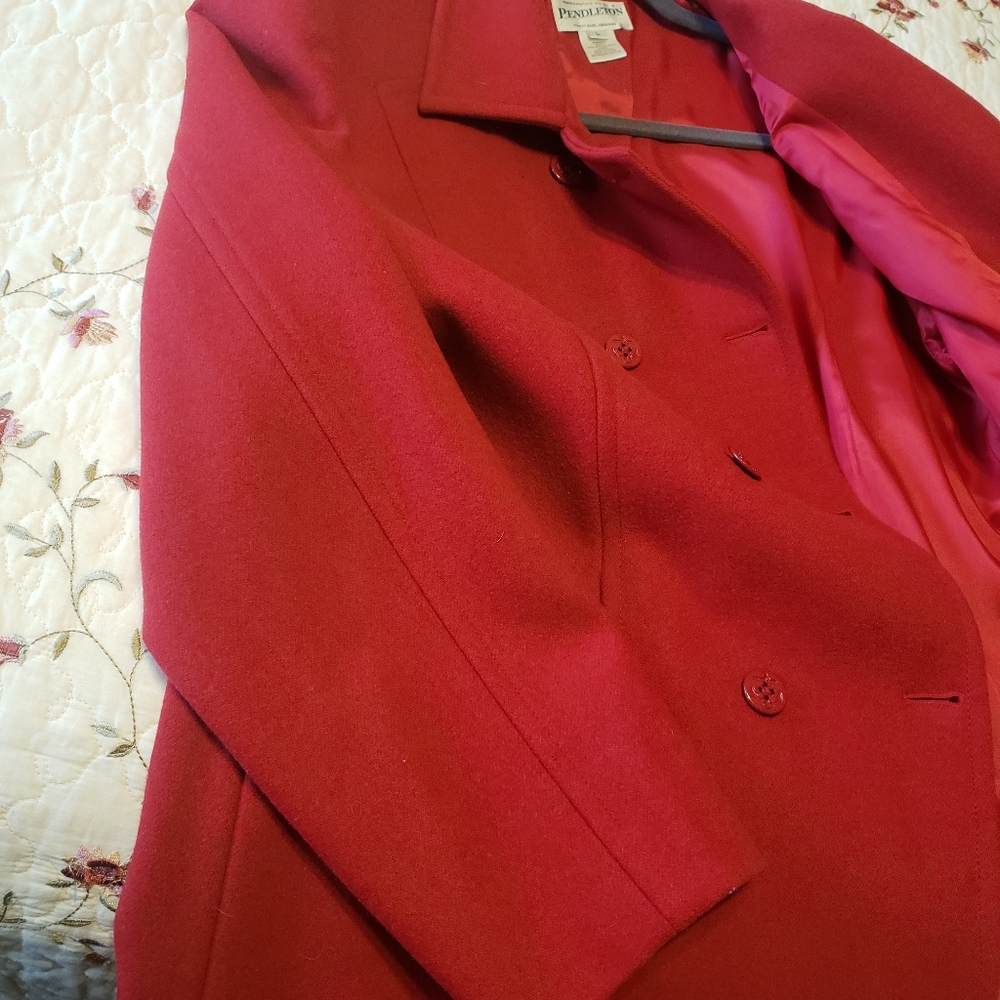Pendleton Wool Red Jacket Large - image 3
